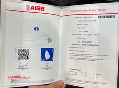  5.16 Carats Certified Blue Sapphire