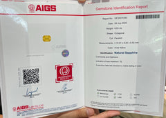 6.53 Carat Natural Yellow Sapphire