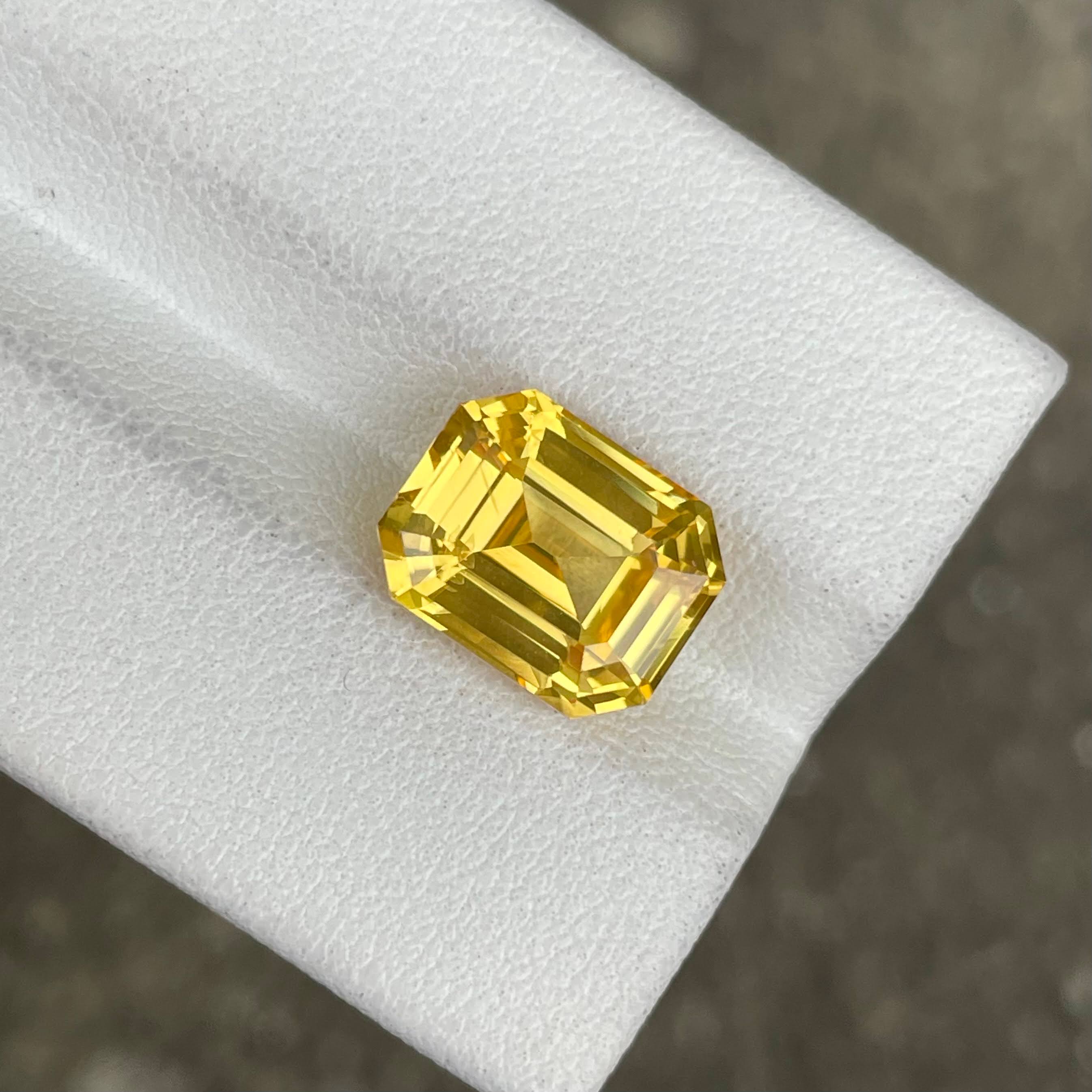 6.53 Carat Natural Yellow Sapphire