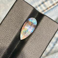 4.06 Carats Faceted Moonstone Pear Cut