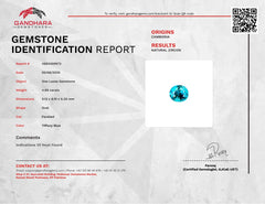 4.88 Carats Tiffany Blue Zircon Stone