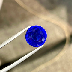 10.08 Carat Royal Blue Round Sapphire
