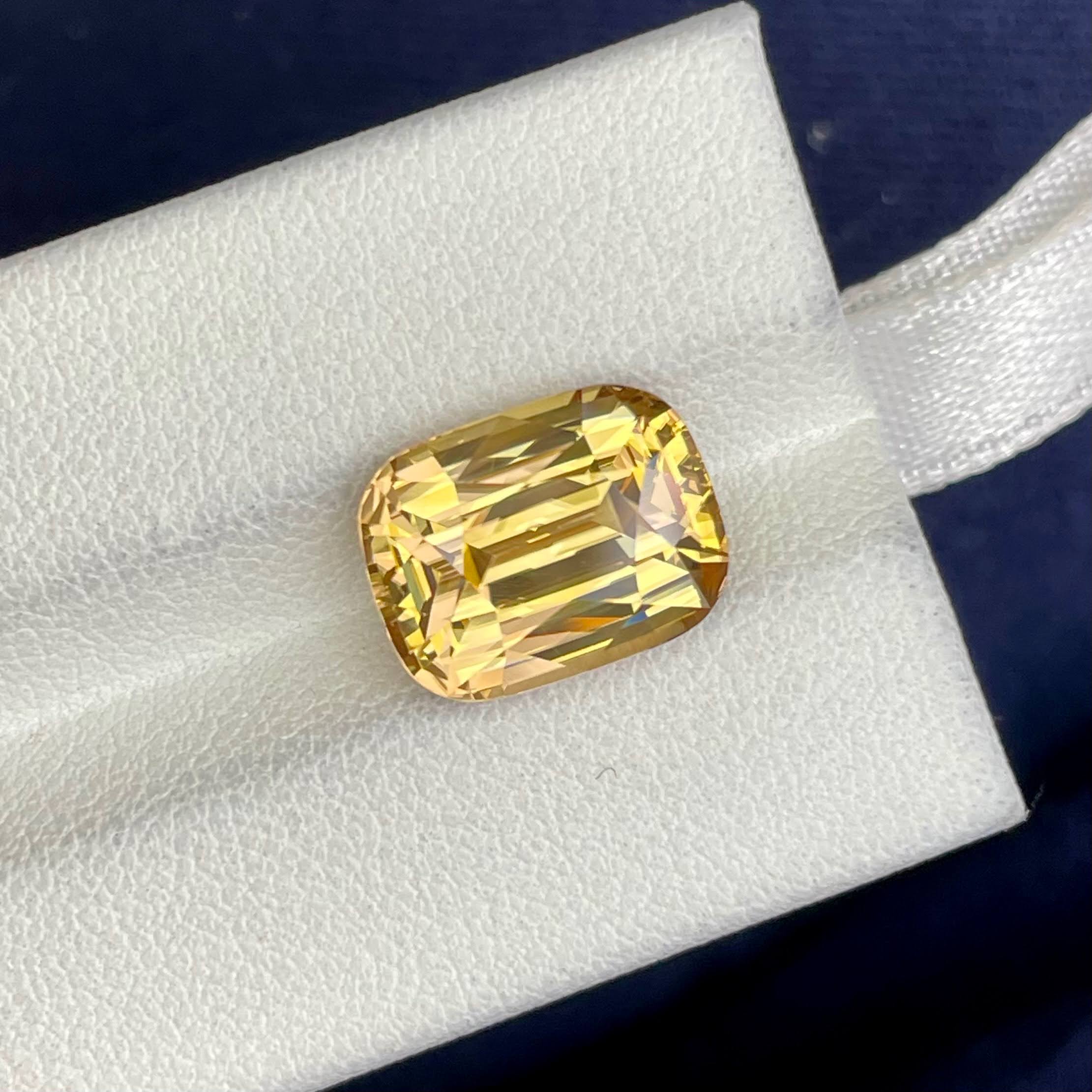  12.19 Carats Champagne Yellow Zircon