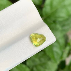 1.85 Carats Heart Cut Sphene Gemstone