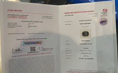 5.94 Carats Certified Parti Sapphire