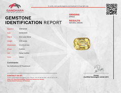 12.19 carats Champagne Color Zircon Stone Cushion Cut Natural African Gemstone