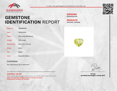 1.85 Carats Heart Cut Sphene Gemstone