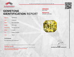 2.50 Carats Intense Yellow Sapphire